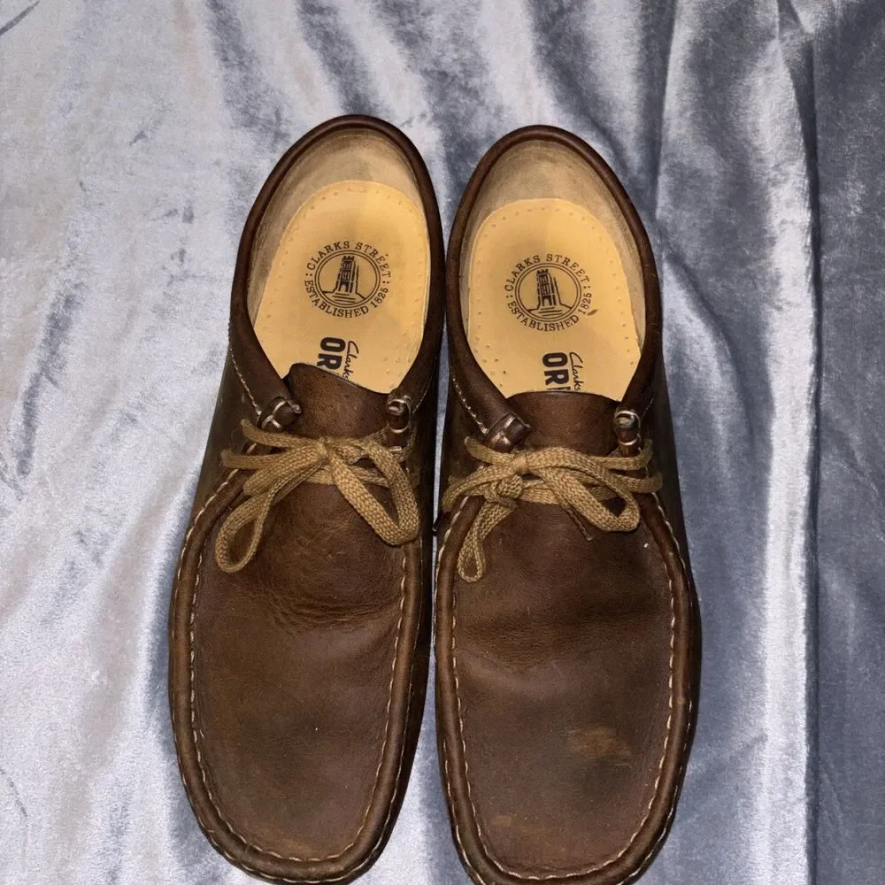Clarks Original Wallabee Shoes Beeswax Leather Size 11 M